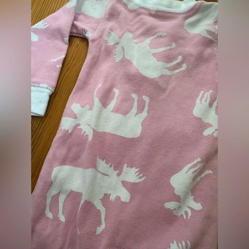Pink Moose Onesie